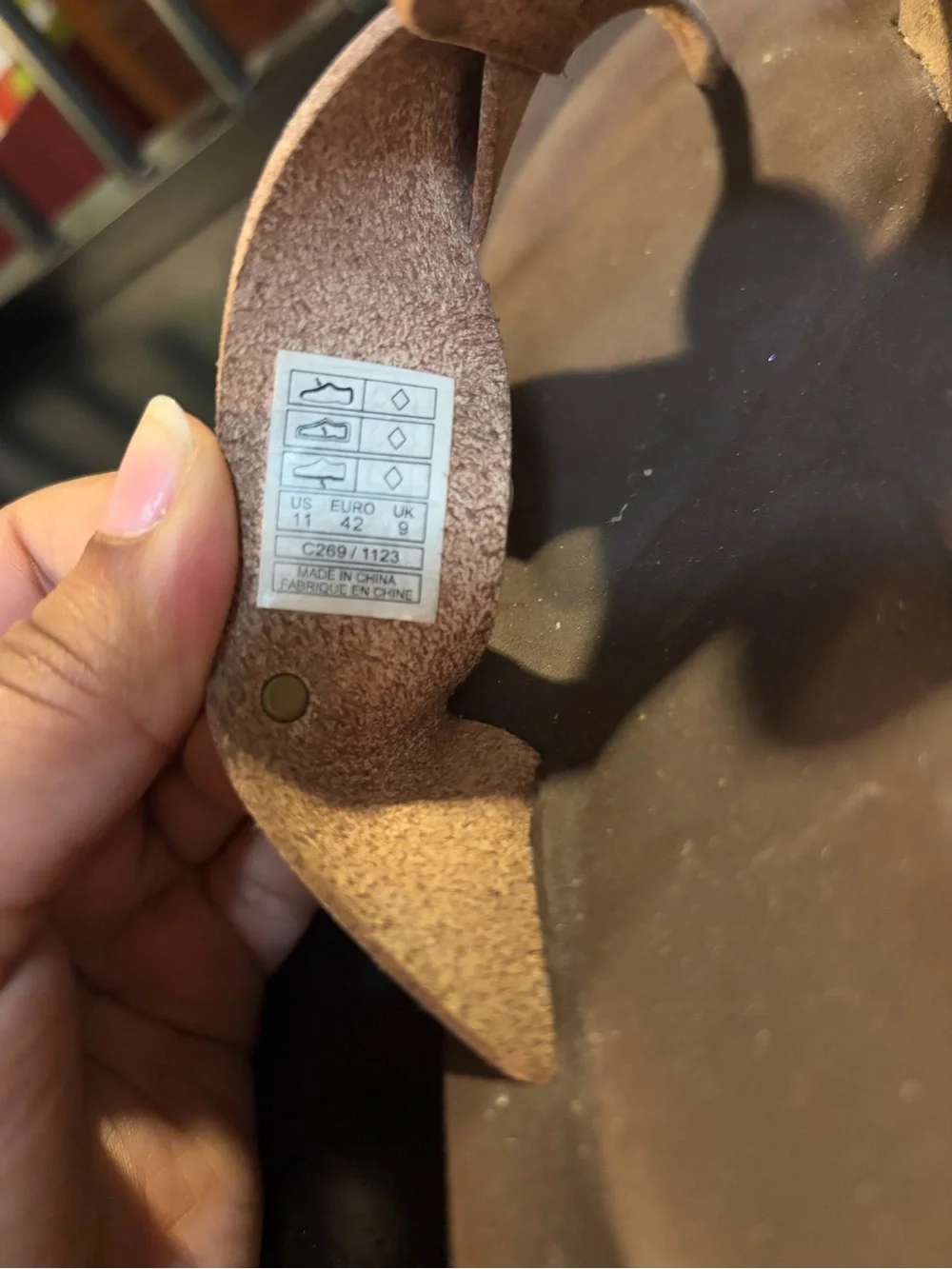 Rocket Dog Brown Tan Leather Slide Sandals - Picture 5 of 5